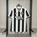 Camisa Reebok Botafogo 24/25 Casa - Preta e Branca (patrocinadores)