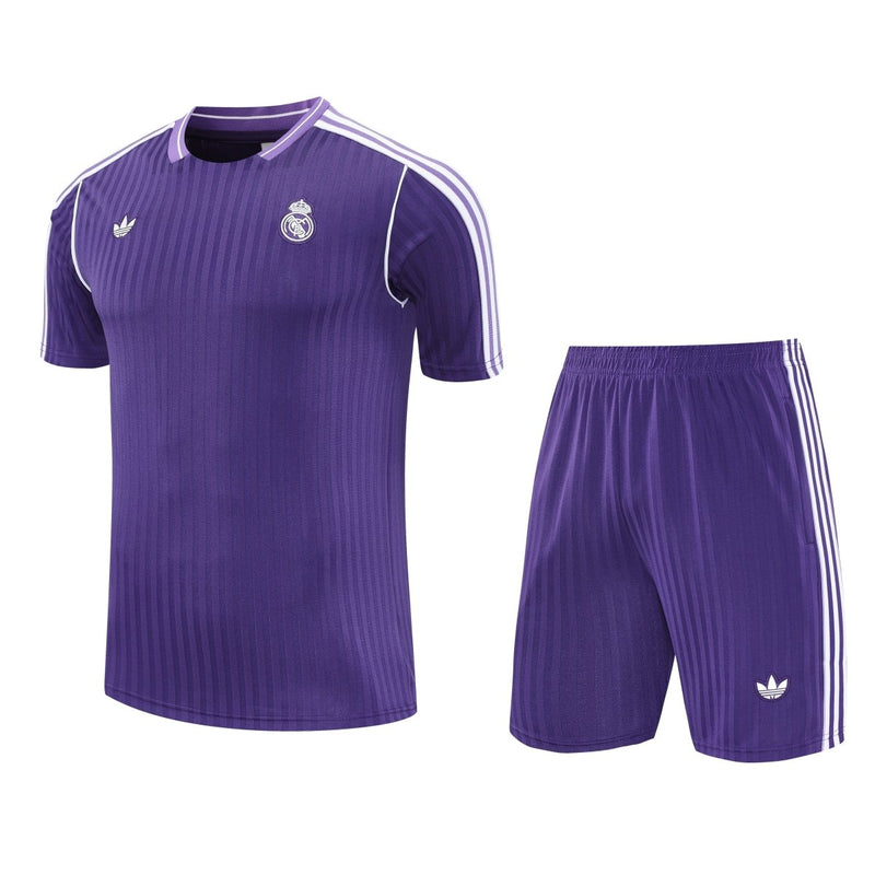 Kit de Treino adulto Real Madrid 2025/26 Short e Camisa