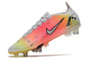 Chuteira Nike Mercurial Vapor 14 Elite SG Campo - Branca, Laranja e Verde
