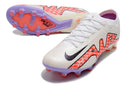 Chuteira Nike Air Zoom Mercurial Vapor XV Elite Campo - Branco e Vermelho