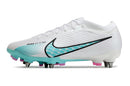 Chuteira Nike Mercurial Vapor XV Elite SG Campo - Branca e Azul