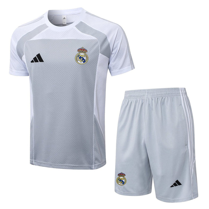 Kit de Treino adulto Real Madrid 2025/26 Short e Camisa