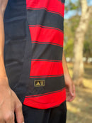 Camisa Flamengo I 2025 Torcedor Adidas Masculina - Vermelho+Preto
