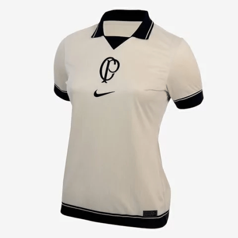 Camisa Corinthians 23/24 - Bege - (Feminina)