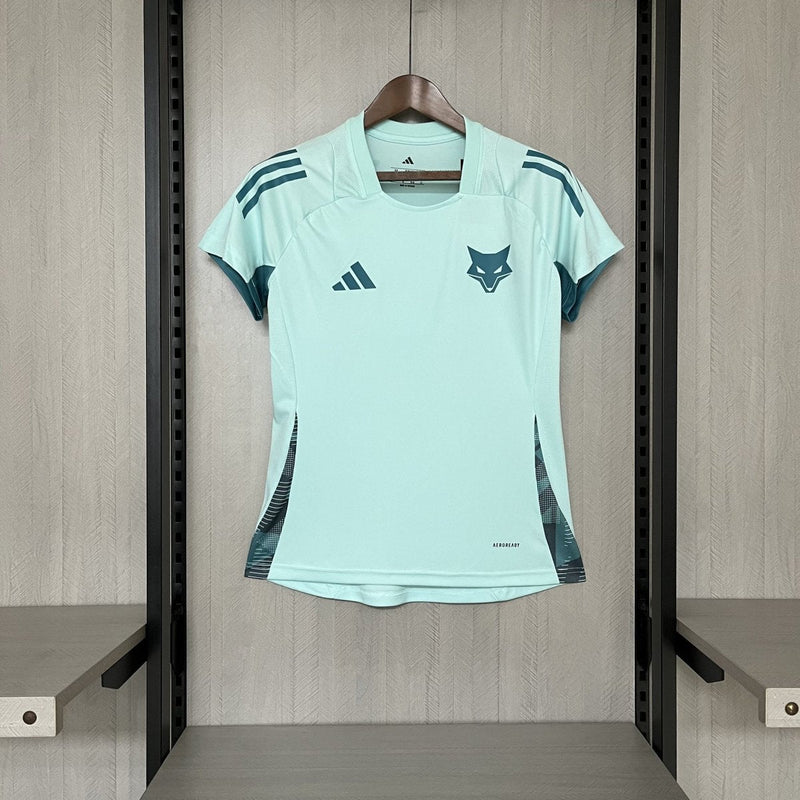 Camisa Cruzeiro 25/26 Treino Adidas - Azul Turquesa - (Feminina)