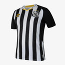 Camisa do Santos I 2025  preta e branca