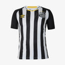 Camisa do Santos I 2025  preta e branca