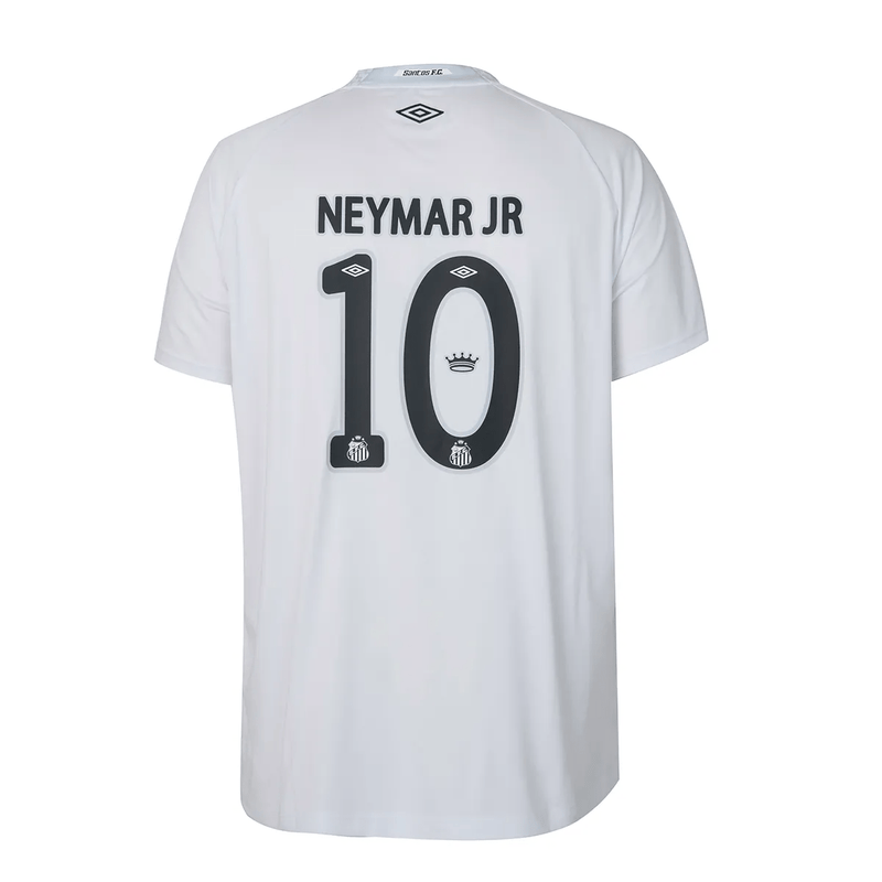 Camisa do Santos I 25/26 Torcedor Branca (#NEYMAR JR 10 Incluso)