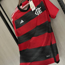 Camisa Flamengo I 23/24 s/n° Torcedor Adidas Masculina - Vermelho+Preto