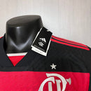 Camisa Flamengo I 24/25 s/n° Jogador Adidas Masculina - Vermelho+Preto