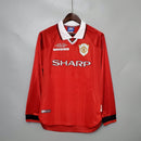 Camisa Manga Longa Manchester United 1999 Umbro - Vermelho