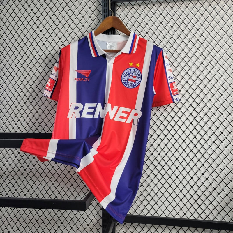 Camisa retrô Bahia 1996 - Vermelha e azul