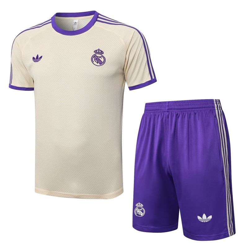 Kit de Treino adulto Real Madrid 2025/26 Short e Camisa