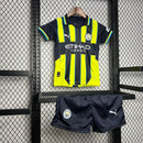 Kit Infantil Manchester City 24/25 - Preto e Verde